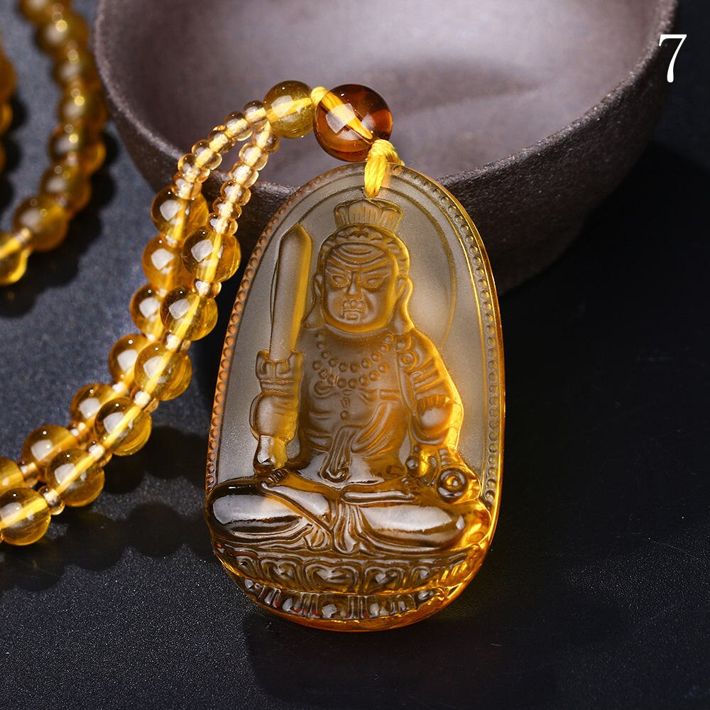 Unique Natural Carved Buddha Lucky Amulet Pendant Necklace For Women Men Sweater Pendants Jewelry Classical: F0037