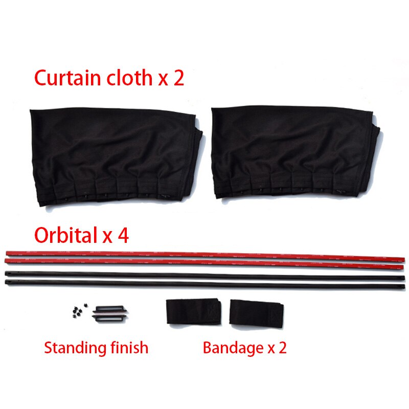 2pcs Car Anti-UV Side Window Curtain Auto Windows Sun Shade Curtain Cars Anti Glare Front Rear Window Sunshades Easy to Install