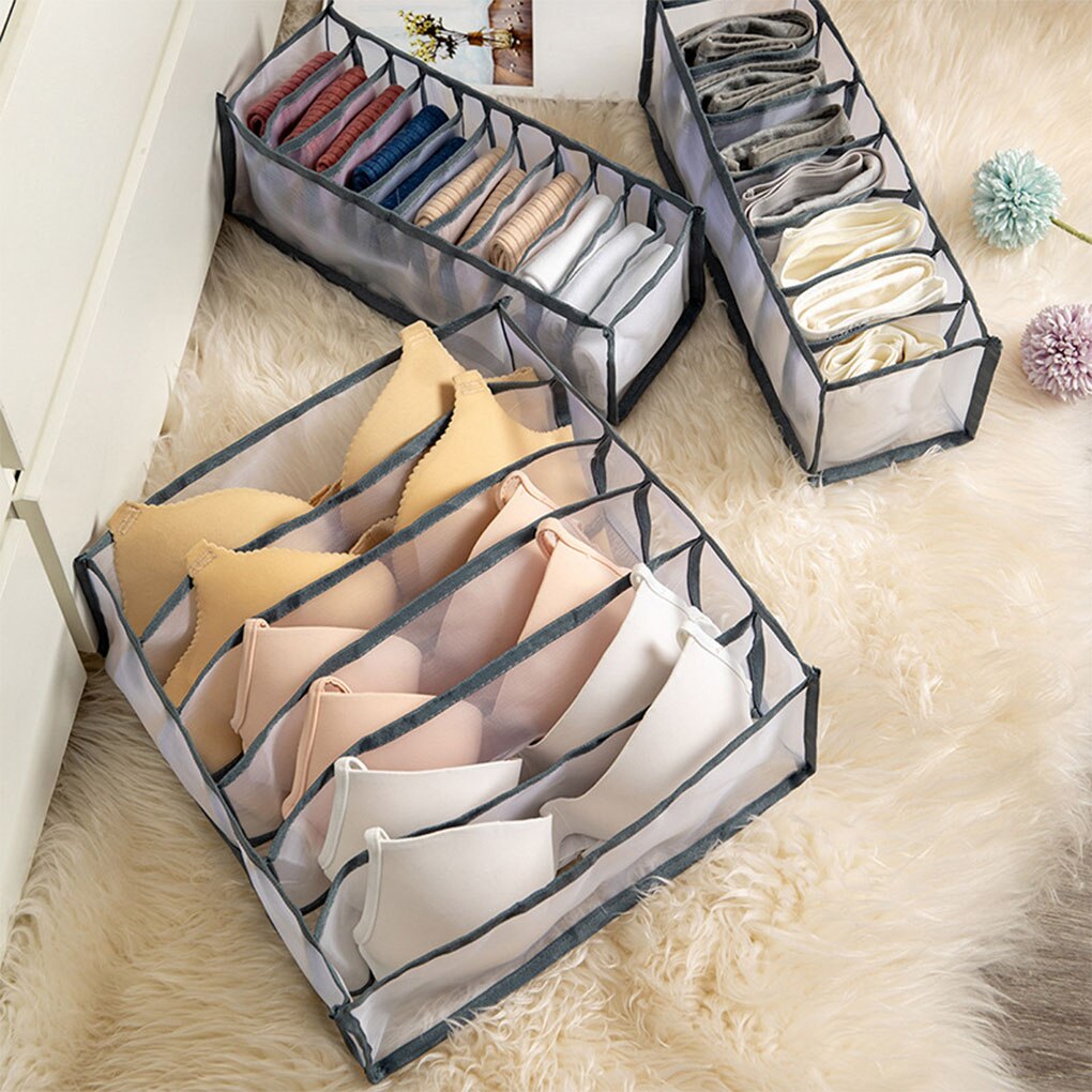 Unterwäsche Bh Socken Panty Lagerung Boxen Schrank Organisatoren Kleiderschrank Heimat Organisation Schublade Teiler Schlafsaal Sparen Raum
