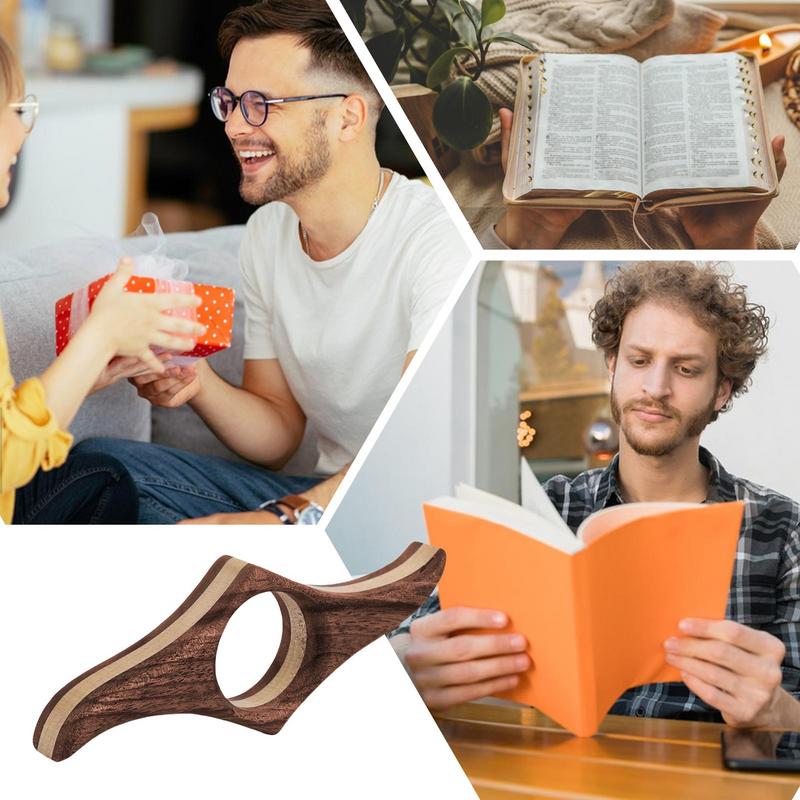 Uchwyt na stronę czytania książek Drewniany uchwyt na stronę otwarcia książki Odporny na zużycie zakładka Rombowy uchwyt na stronę robić domowej biblioteki Szkoła
