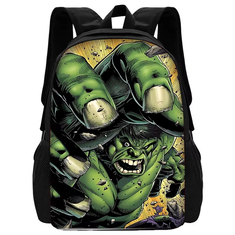 Mochila escolar para niños Marvels Super Heroes Hulks con bolsas para el almuerzo, bolsas para lápices, mochilas escolares para niños y niñas, el mejor