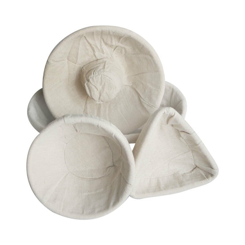 1 Piece Rattan Basket with Liners Various Shapes Fermentation Country Bread Proving Baguette Dough