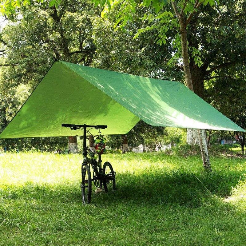 Silverbeläggning vattentät hängmatta markis tält tarp strand camping bärbar pergola solskydd utomhus