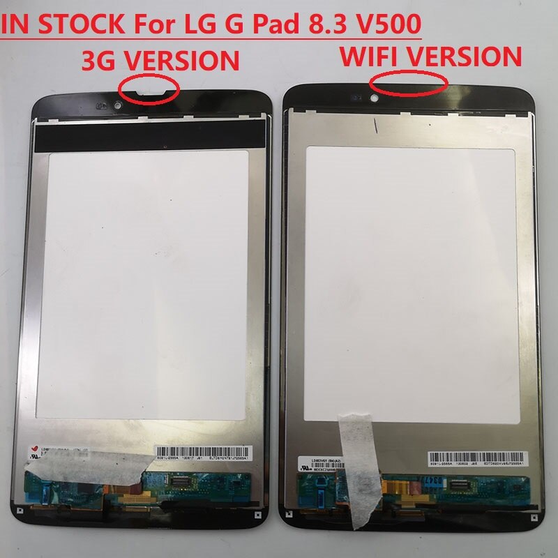 8.3 inch For LG G Pad 8.3 V500 LCD Display Monitor Touch Screen Digitizer Assembly wifi version and 3G version white