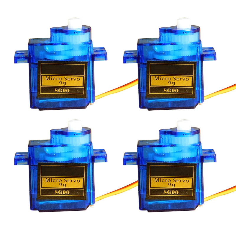 4pcs/lot TCP MG90S Metal gear Digital 9g Servo SG90 For Rc Helicopter pPlane Boat Car MG90 9G: 4Pcs SG90