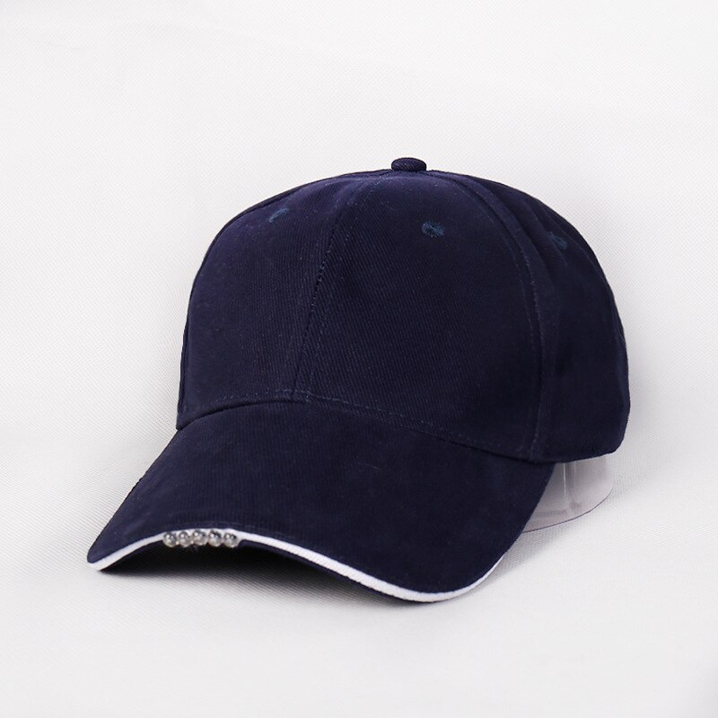 Faro LED gorra béisbol camuflaje pesca nocturna gorro exterior ligero gorro alpino lengua de pato montaña escalada Hip Hop Snapback