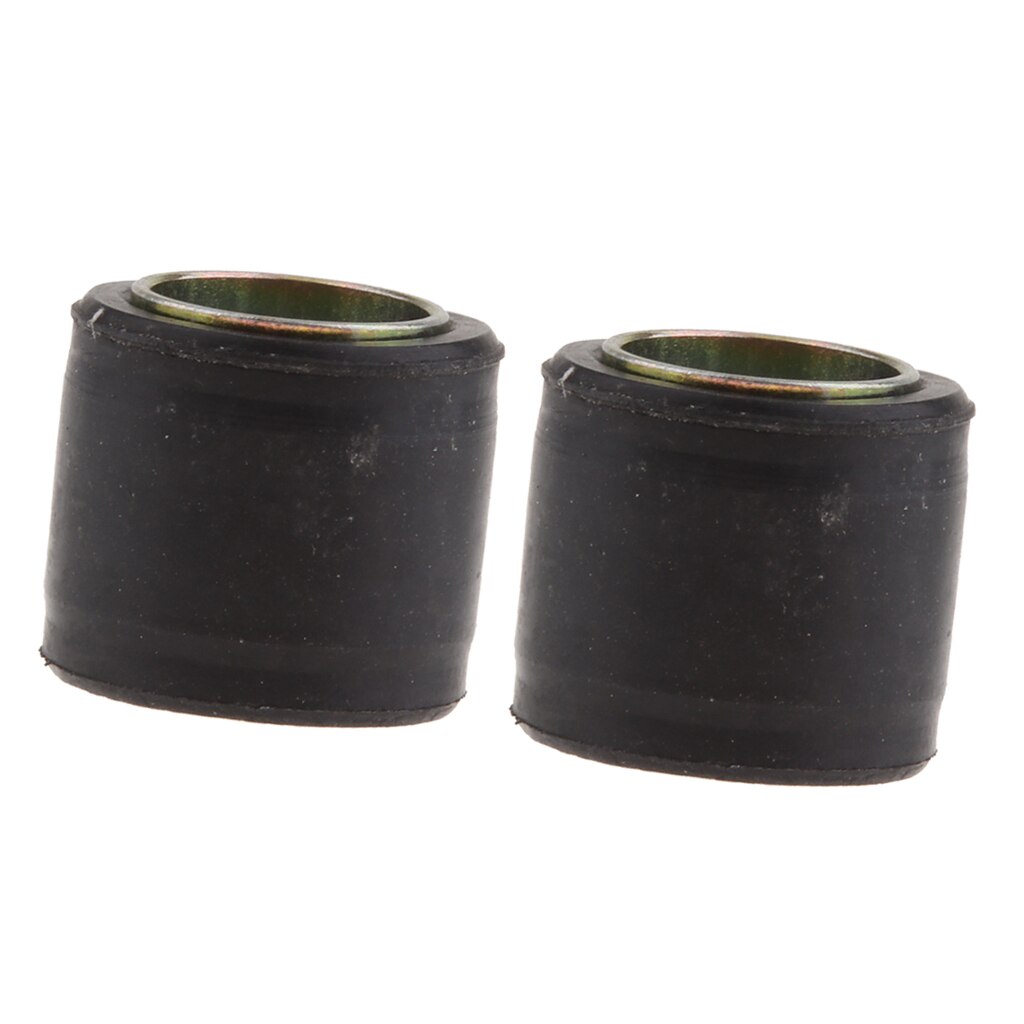 2 stk 14mm bakfjæring støtdemper foringer, gummi og metall, sort
