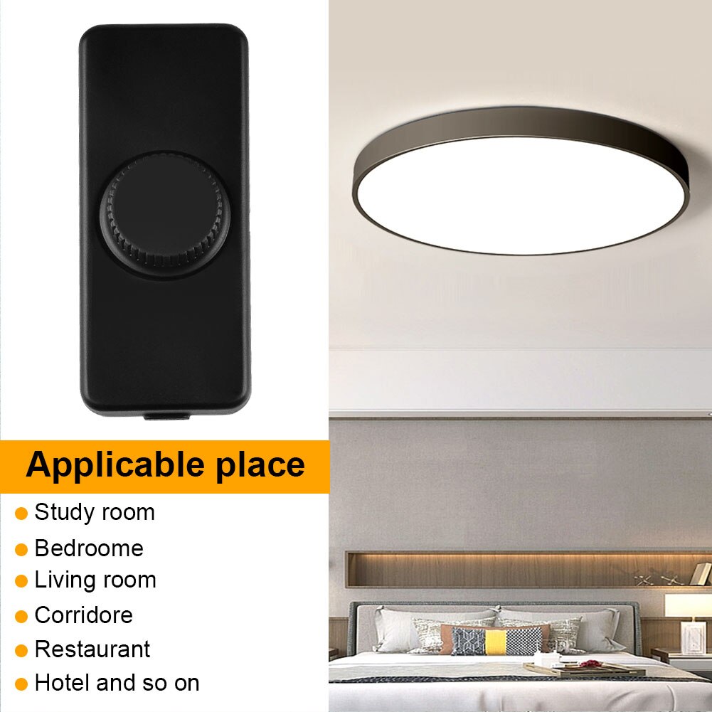 Inline LED Dimmer Switch Built-in Rotary ON/OFF And Knob Control Dimmer For Dimmable 3-100W LED/Incandescent/Halogen Bulbs