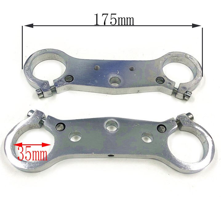 Front Fork 22 25 35mm inverted shock absorber direction device upper and lower plate for 47cc49cc Mini Moto Dirt Bike Motorcycle: 35MM