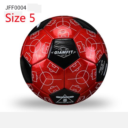 2020 partita di Pallone Da Calcio di Dimensioni Standard 4 Size 5 Pallone di Calcio DELL'UNITÀ di ELABORAZIONE e di Materiale PVC di Alta Qualità di Sport di calcio del Campionato palle di formazione: JFF0004 red 5