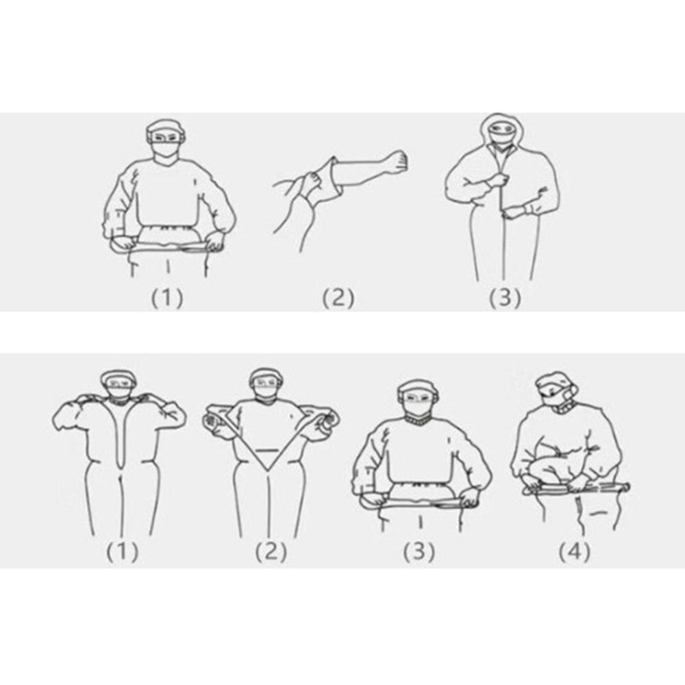 Disposable Coveralls Suit Full Protection Clothes Anti-epidemic Clothing Dust-proof Protective Overalls