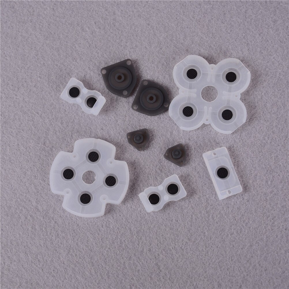 9pcs/set Silicon Button Pads Silicon Rubber Conductive Pads - For PS4 Controller Repair Parts