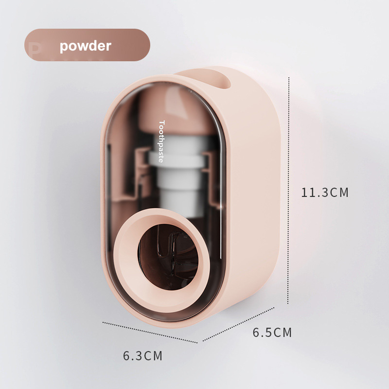 Wall-mounted Automatic Toothpaste Squeezer Storage Rack Toothpaste Dispenser Bathroom Accessories High Waterproof: 02