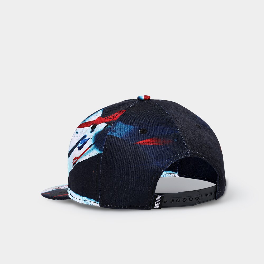 NUZADA Exclusieve 3D Printing Hip Hop Cap Voor Mannen Vrouwen Neutraal Paar Originele Punk Art Patroon caps
