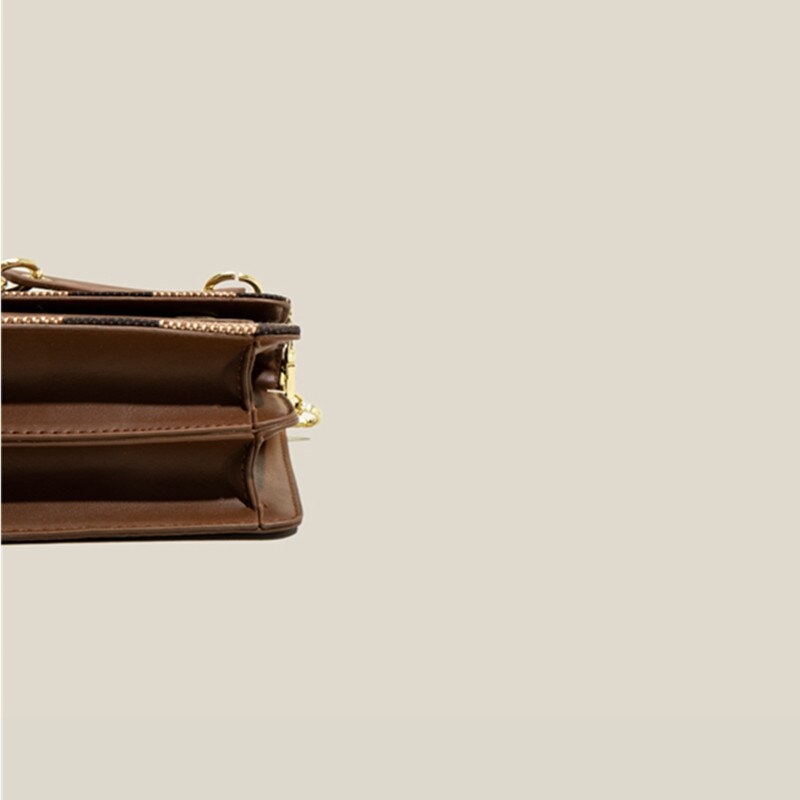 Sac à bandoulière simple pour femmes, Style anglais, motif écossais, sacoche carrée à la , Vintage, bonne
