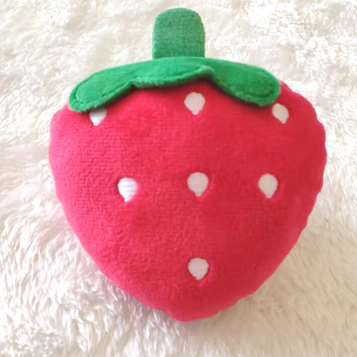 Chew Play Speelgoed Leuke Hond Kat Puppy Chew Piepend Quack Sound Pop Speelgoed Creatieve Simulatie Donut Dierbenodigdheden Hond speelgoed: PT006-darkpink