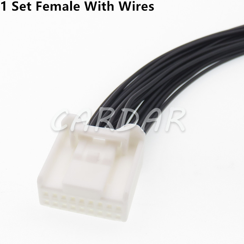 1 Set 18 Pin 90980-12412 90980-12411 Car Electrical Connector Automotive Socket With Terminal: PURPLE