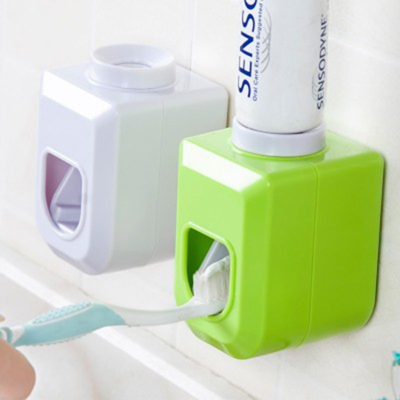Dispensador automático de pasta de dientes para vagos, exprimidor de pasta dental de plástico, soporte para estante de pasta de dientes para accesorios de baño, 1 ud.