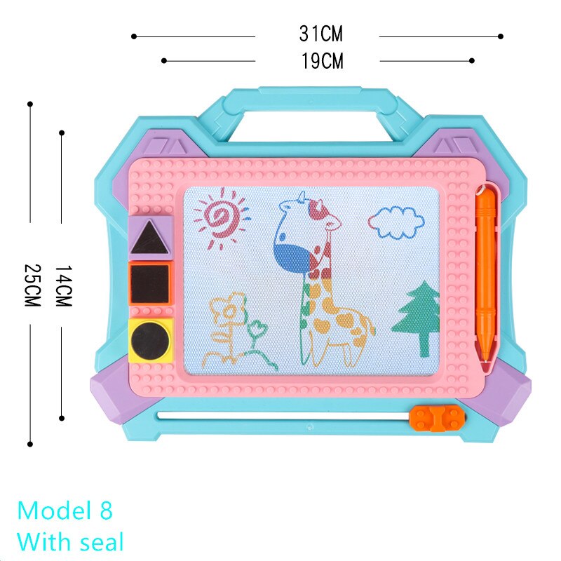 Toys For Children Color Magnetic Drawing Board Educational Toy For Kids Writing Painting Drawing Graffiti Board Toy: L model 4