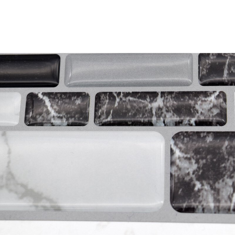 3D Mosaic DIY Self Adhesive Tile Backsplash Wall Sticker Vinyl Bathroom Kitchen Decals Home Decoration Cropable Mural Wallpaper