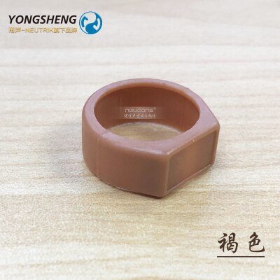 YS-CCR YONGSHENG For YS136N / YS137N XLR Plug Color Ring Multi-color Roll-proof Ring Marking Ring 10 colors: BROWN / 1PCS