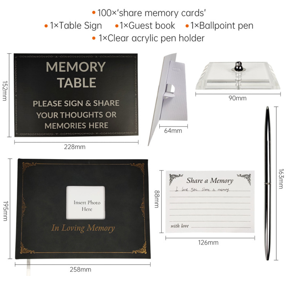 Signature Funeral Book Guest Book Funeral Reception Sign in Funeral Message Book Keepsake Album Anniversary Memorial Service: Default Title