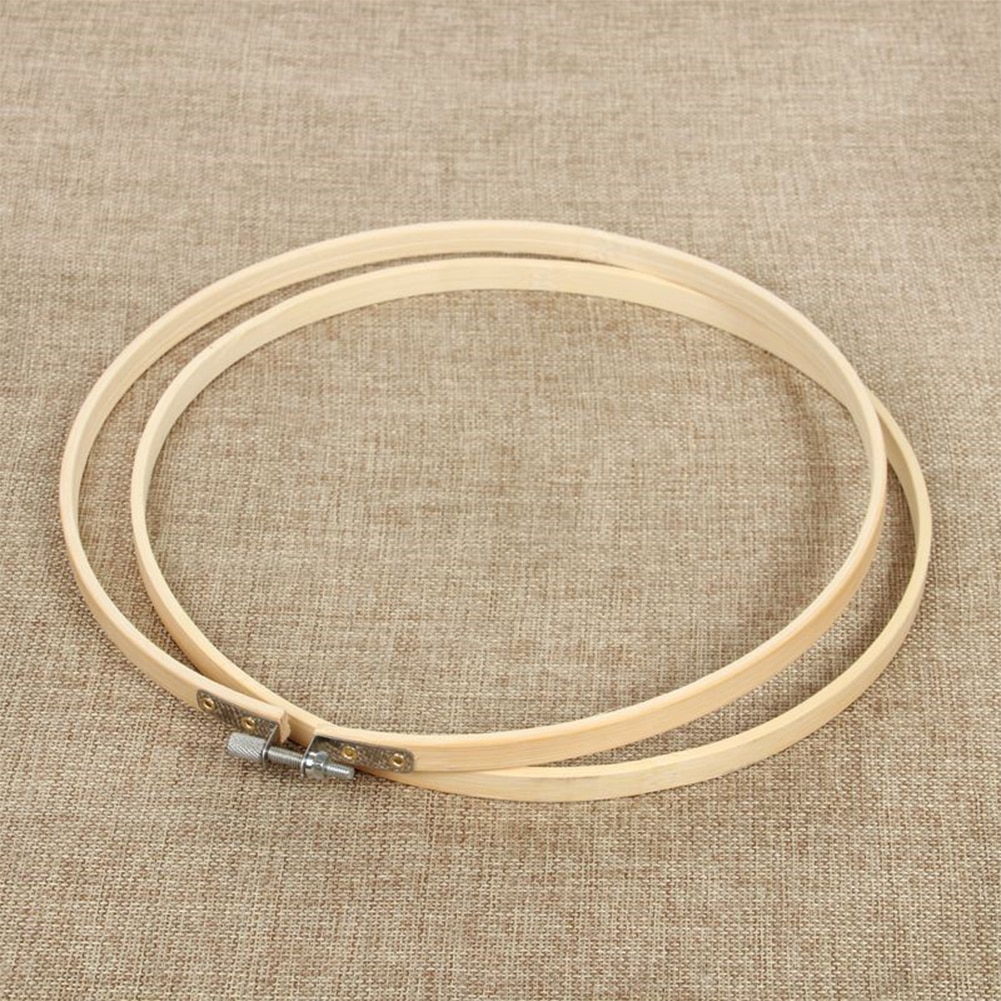 10 Size Sewing Tool Round Wooden Embroidery Hoops Frame Set Bamboo Embroidery Hoop Rings for DIY Cross Stitch Needle Craft Tool
