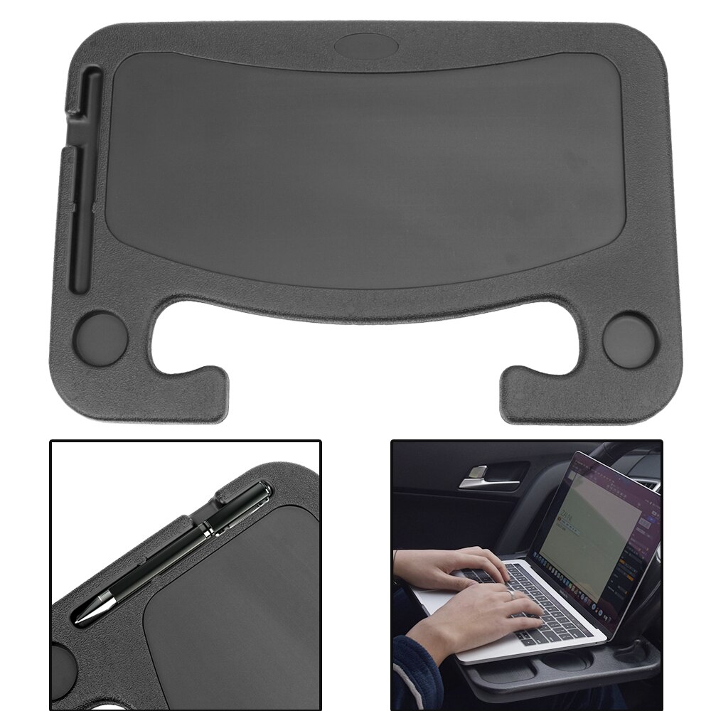 Tablette de voiture pour manger au travail, chariot pour manger au travail, boire des aliments, café, plateau pour ordinateur portable, support de bureau, Table de siège