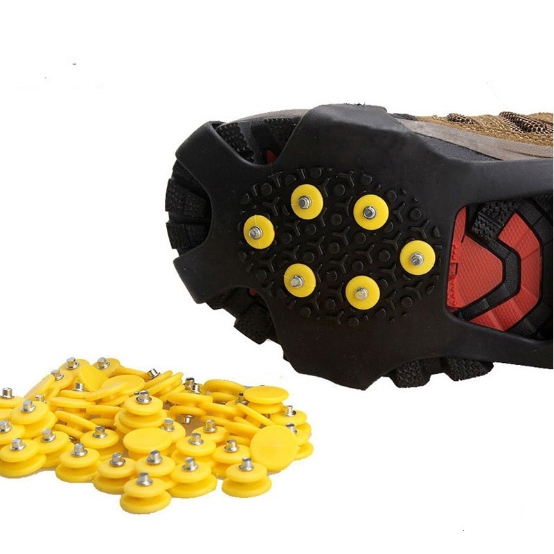 10 stk sko spiker stegjern tann fjellklatring sklisikre skosett anti-skli sko isgripere klosser pigger glace