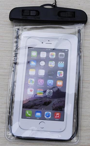 universell vanntett deksel til iphone 11 pro max 4s 5 5s se 6 6s 7 8 pluss x xs xr xs max deksel veskeveske vanntett coque: Svart