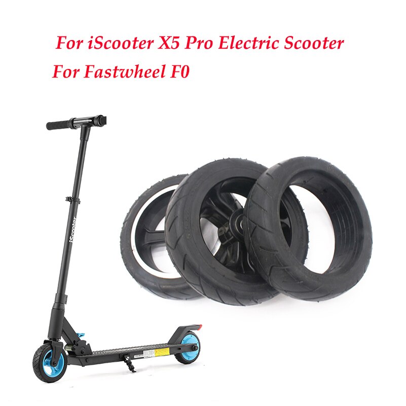 Pneu solide de 5.5 pouces 5.5x2 pour Scooter électrique Jackhot, en Fiber de carbone, Fastwheel F0 pour iScooter X5 Pro