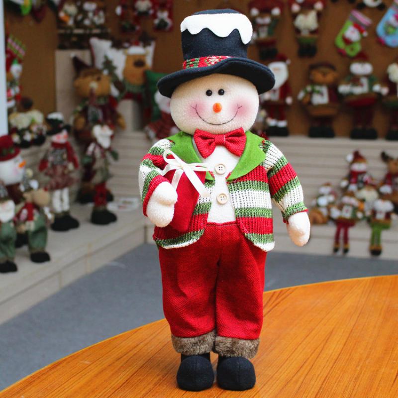 45cm Santa Claus Doll Christmas Ornaments And Crafts Christmas Tree Decoration Christmas Christmas Supplies: christmas snowman