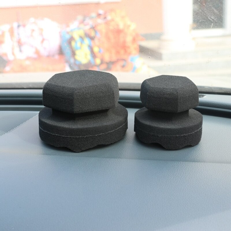 Auto Wax Polijsten Spons Zeshoekige Grip Applicator Hand Band Wax Spons Hoge Dichtheid Spons Auto Wasstraat Tire C
