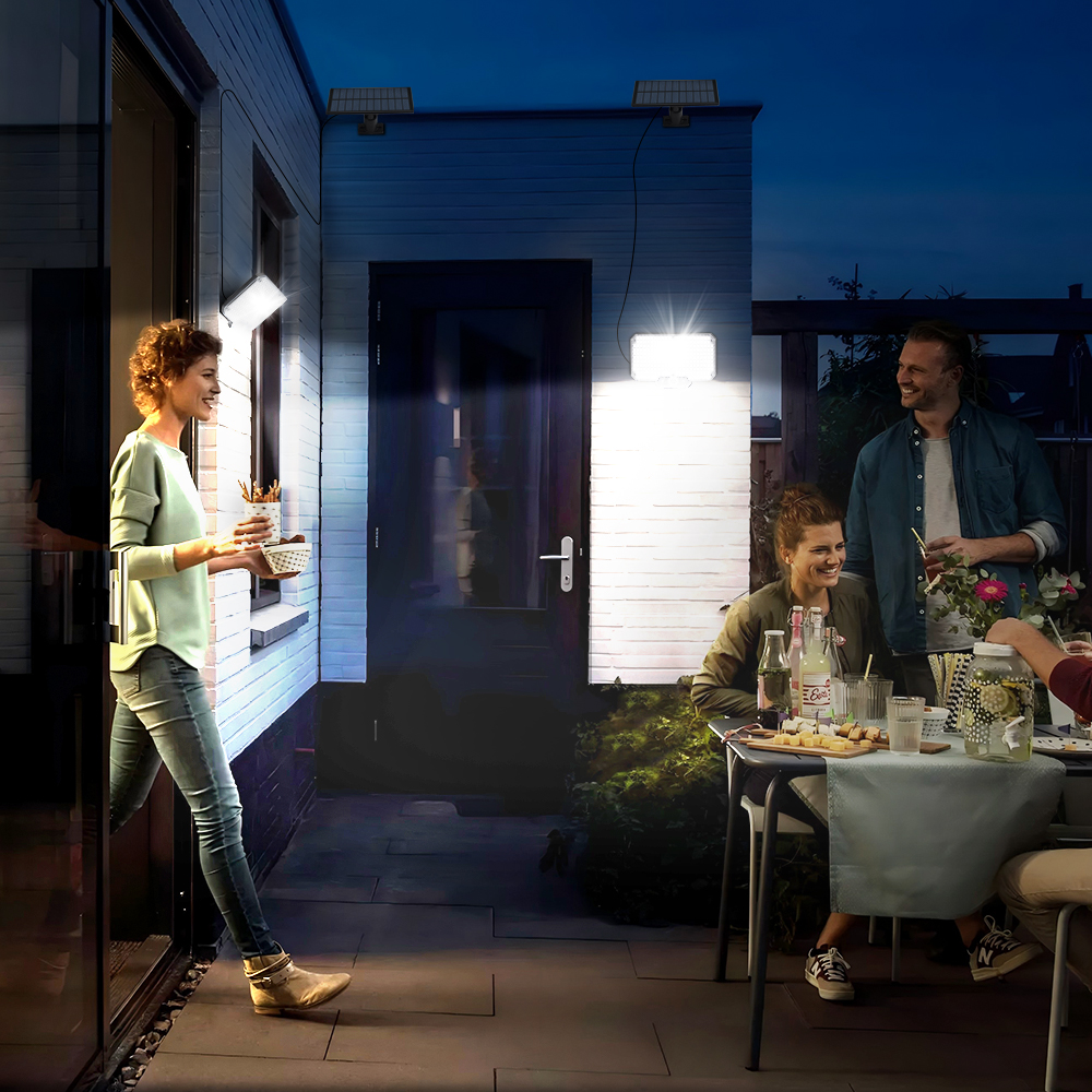 Super Bright Solar Light Outdoor Motion Sensor Solar Strong Power LED Garden Yard Park Wall Lamp IP65 Waterproof 3 Modes