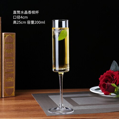 Doble veggglass champagne fløyter beger boble vin tulipan cocktail bryllupsfest glass kopp skåling  lw0316247: Stil g