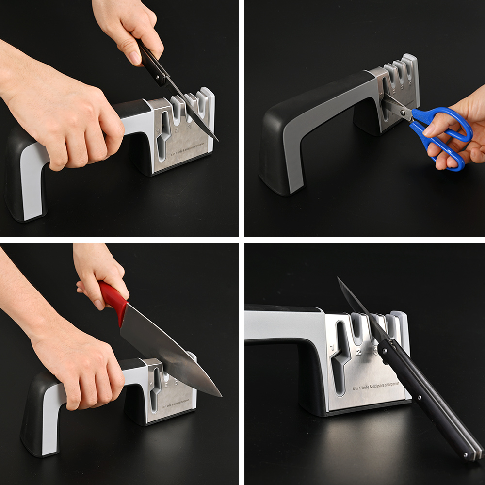 Knife Sharpener Kitchen Sharpening Stone Tungsten Steel and Ceramic Kitchen Knives Accessories