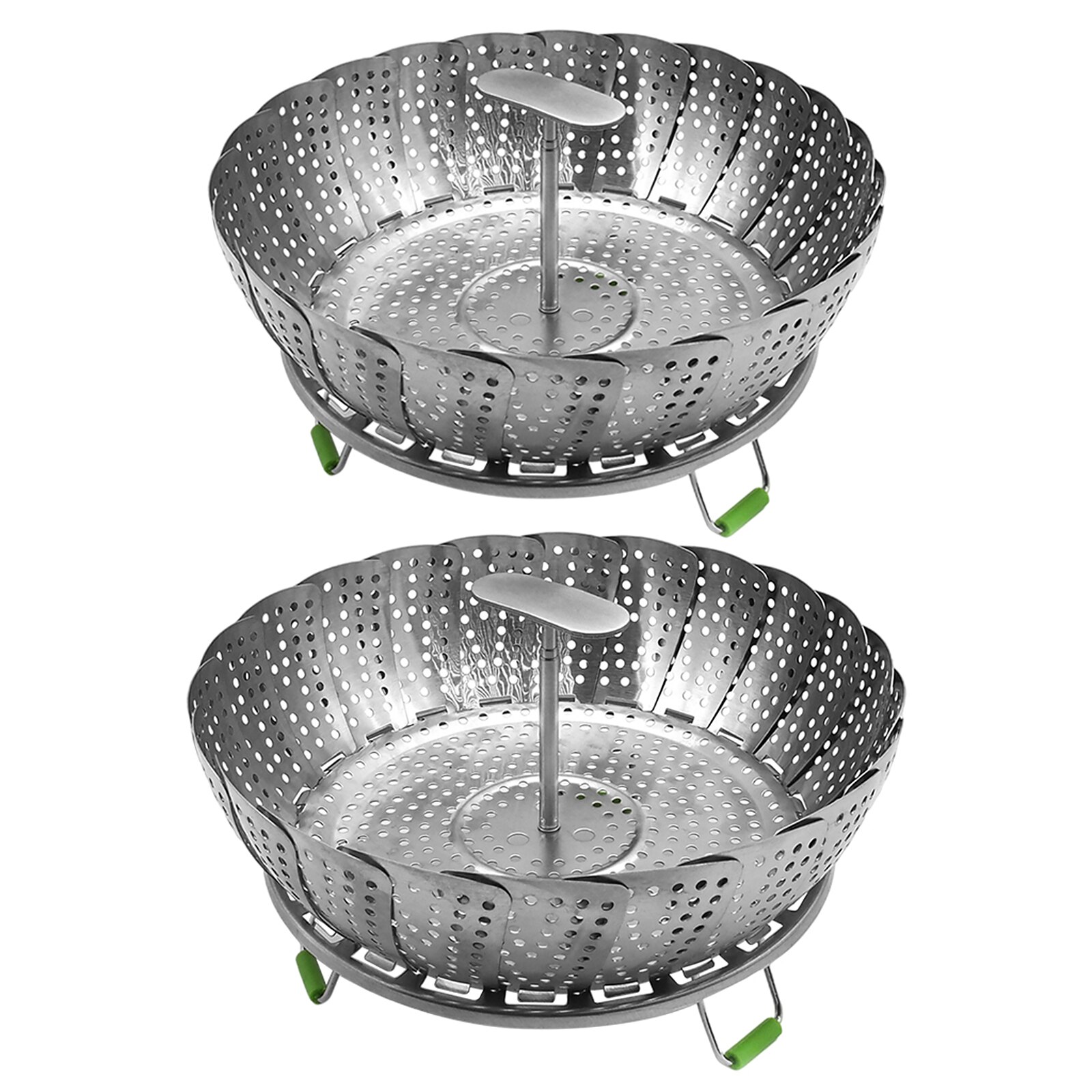 Vegetable Steamer Basket,Premium Stainless Steel Veggie Steamer Basket,Folding Expandable Steamers to Fits Various Size Pot