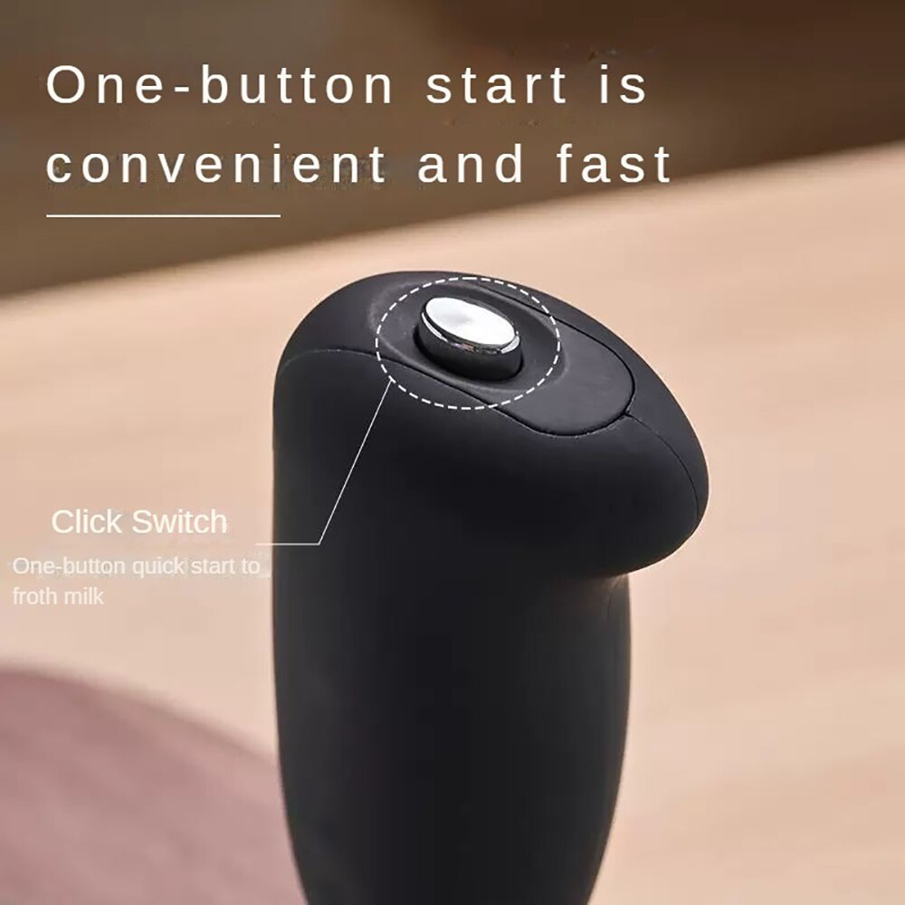 Espumador de leche eléctrico de mano, minibatidora portátil, herramienta de cocina para el hogar, Espumador de café, batidor de huevos, capuchino