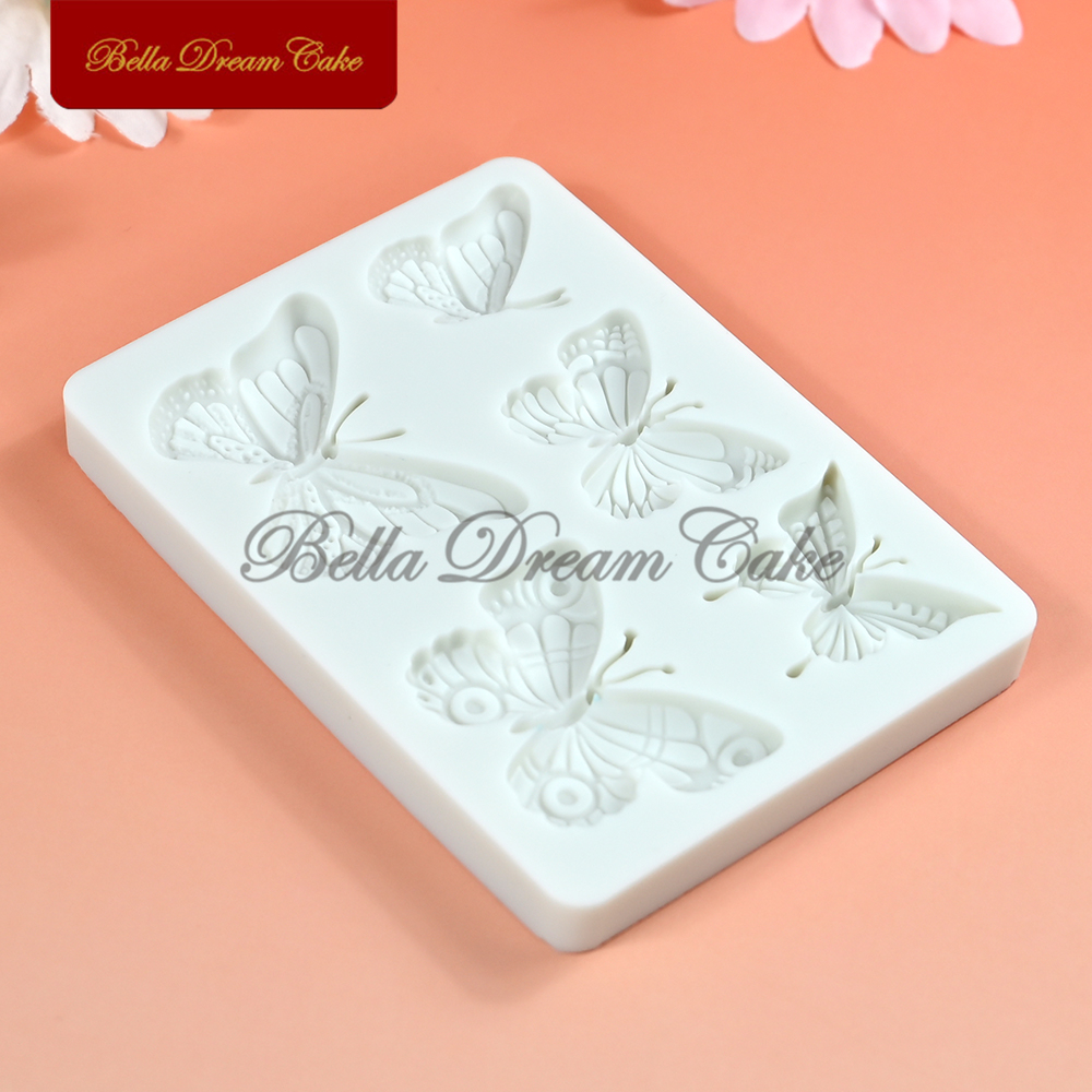 Mini Schmetterling Silikon bilden 3D Fondant Schokolade bilden DIY Tonne Modell Hochzeit Kuchen Dekorieren Werkzeuge Küche Backformen