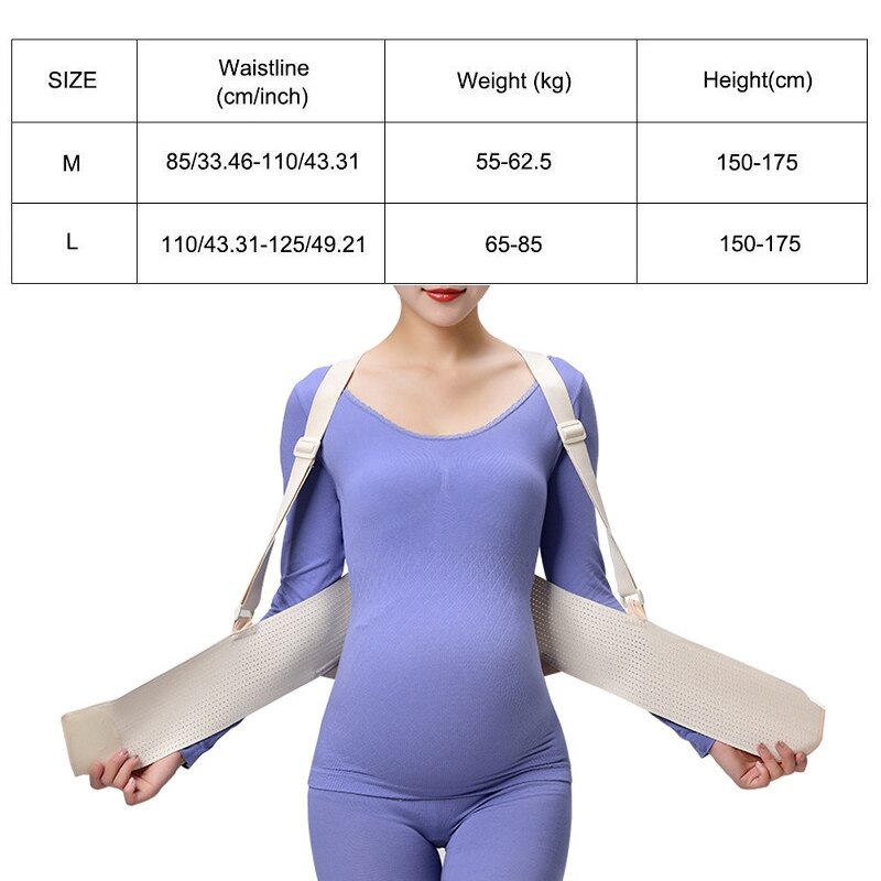 Femme enceinte circonférence fin de grossesse Section mince respirant maternité pansement taille soutien glisser pubique post-partum ceinture