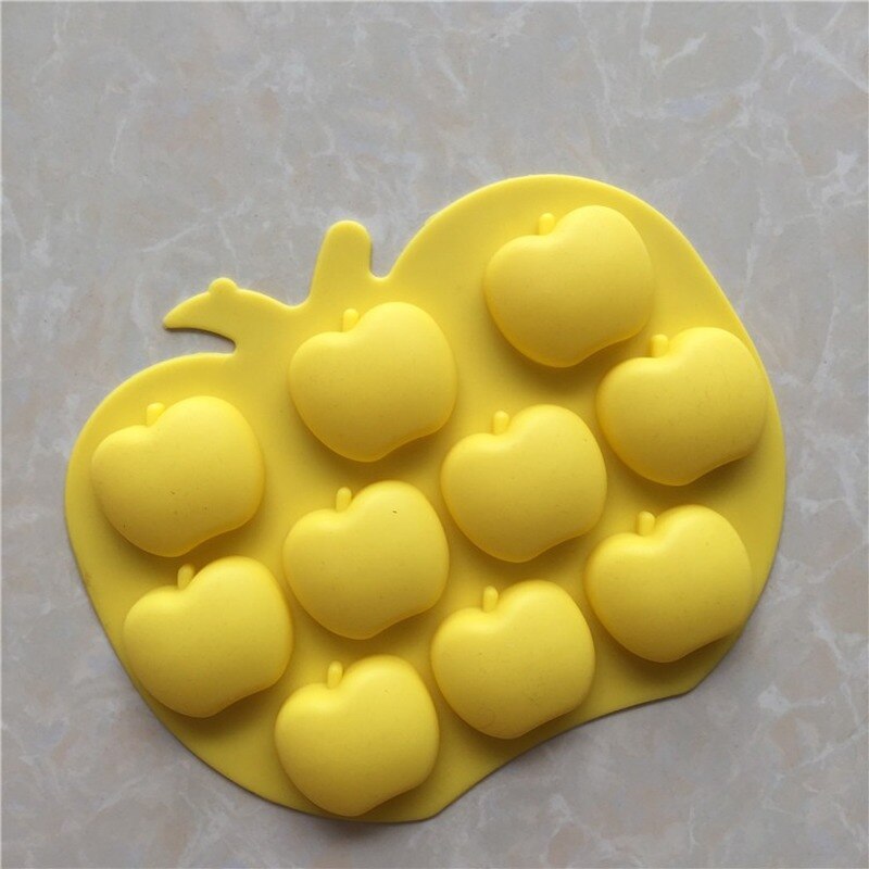 10 moules en silicone pour gelée de pomme, moules à pudding, moules à savon froid, moule en silicone réutilisable