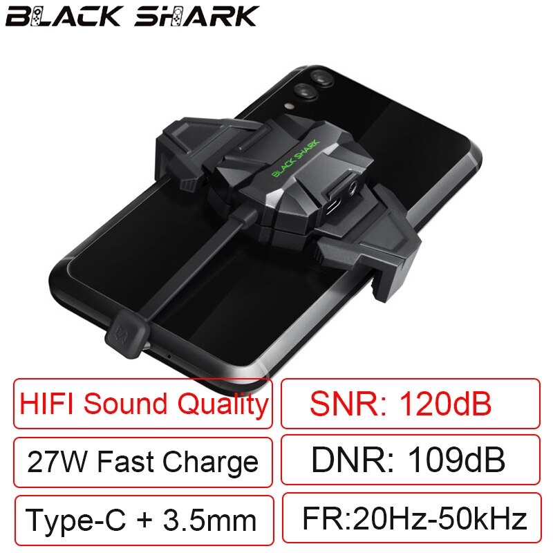 Black Shark-mando para Xiaomi Black Shark 2,0, soporte lateral, Kickstand con mango izquierdo para Black Shark 3/3s/2/Helo: Audio Hifi Charger