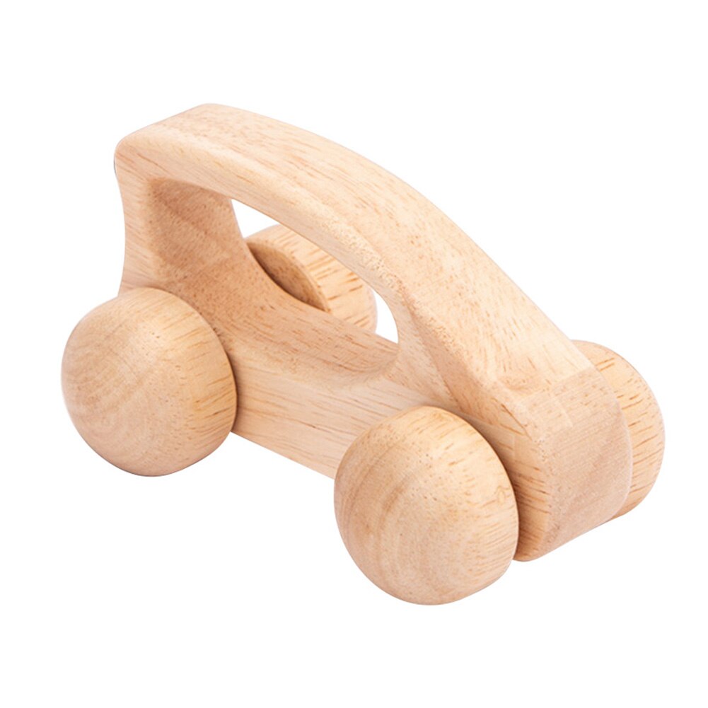 Montessori Toys Wooden Toys Wood Car Blocks Children Automobile Vehicles Car Model Baby Hand Catching Grip Toys Kids Educational: C