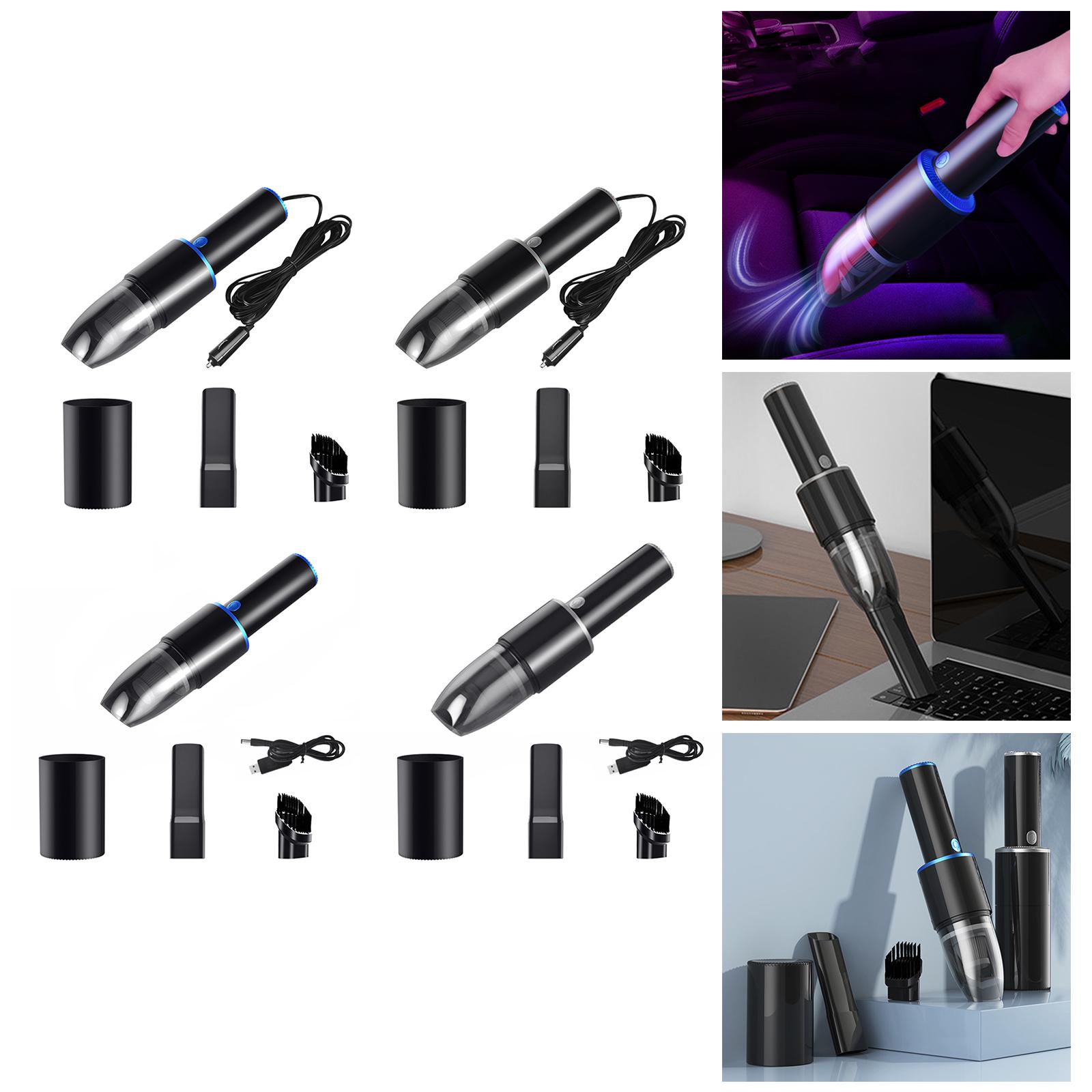 Portable Car Vacuum Cleaner Mini Washable Handheld Vacuum for Dust Home Quick Charge USB Rechargeable Car Interior Clean