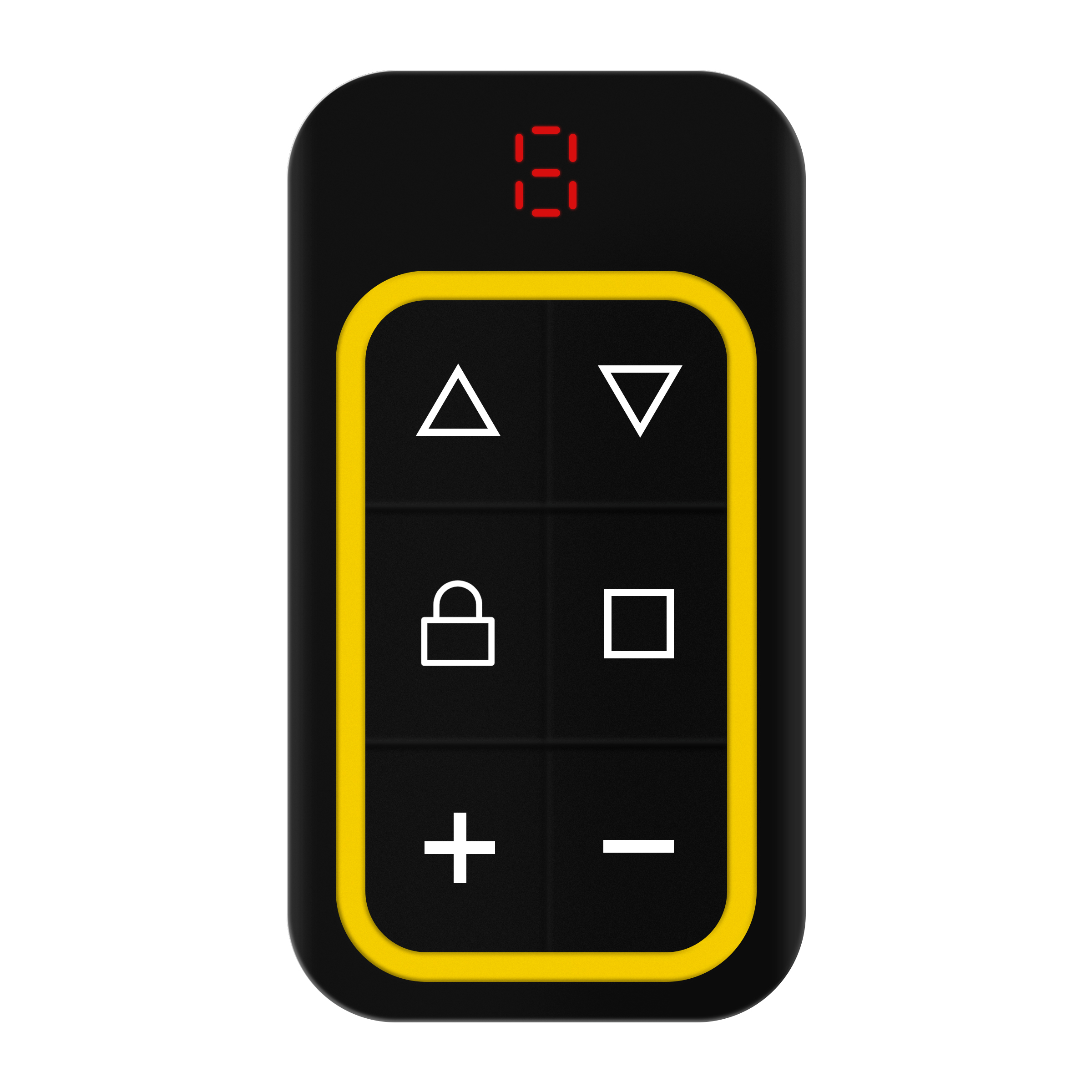 8 in 1 300 MHz-915 MHz Mehrfrequenz-Garagentor-Fernbedienung RF 8CH Duplikator 868 MHz 433 MHz Fester Rolling-Code-Sender: YELLOW