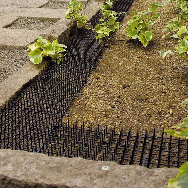 Garden Cat Scat Mats Anti-cat Prickle Strips Keep Cat Away Safe Plastic Spike 2m NDS