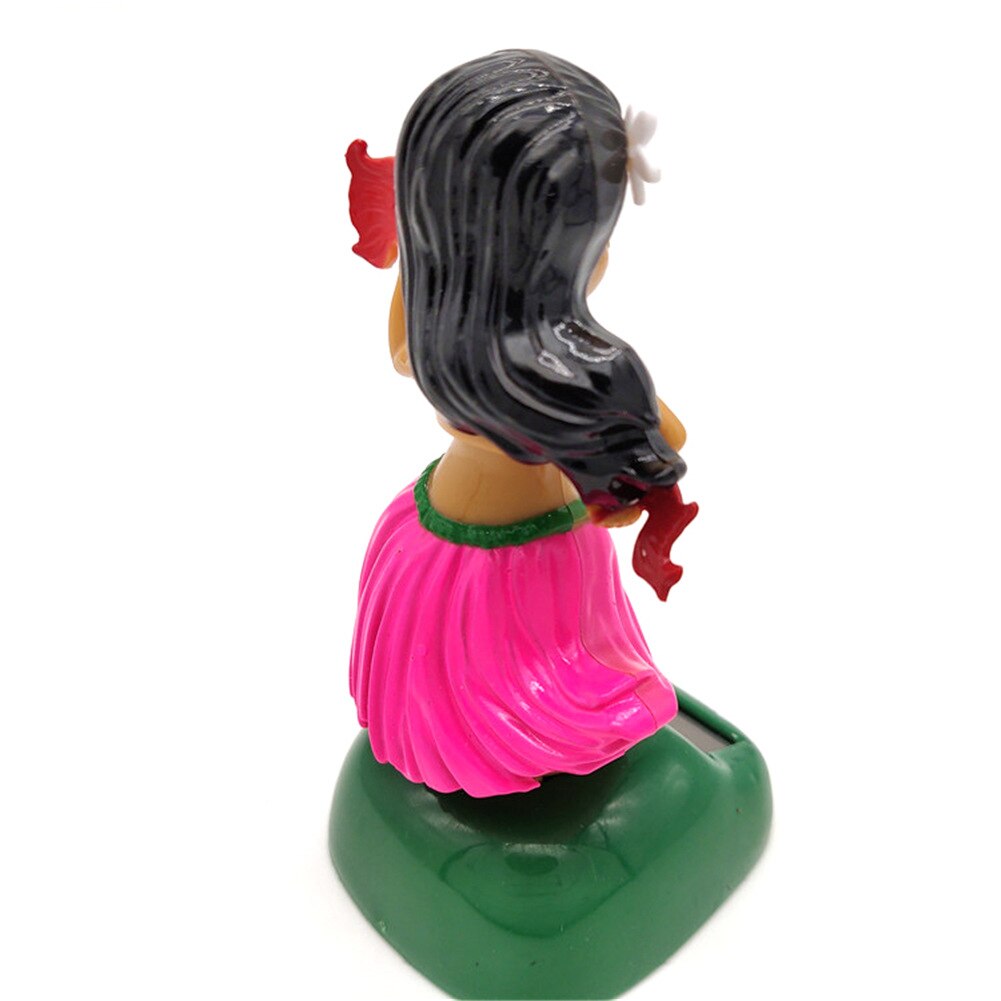 Solar Dancing Hawaii girl Hula Shaking Head Toy Solar Powered Auto Interior Decompression Dashboard ornament car accessories