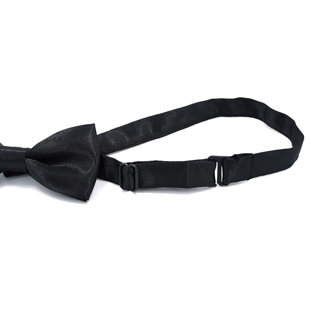 Baby kinderstropdas effen kleur verstelbare stropdas strik feest fotografie rekwisieten elastische kleurrijke vlinder satijnen feest accessoire