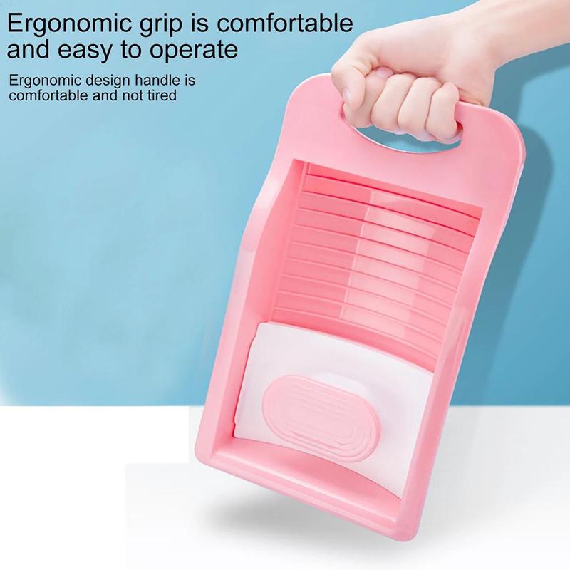 Plastic Washtub with Washboard Thick Laundry Basin Wash Baby Underwear Plastic Laundry Basin