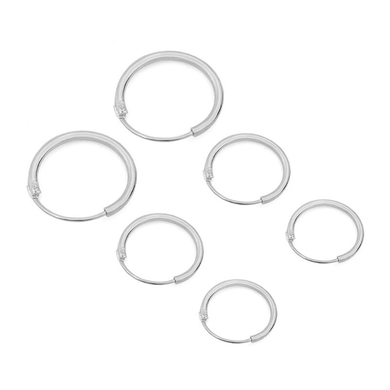 3 Maten Minimalisme Eenvoudige Ronde Cirkel Oorbellen Hoepel Oorbel Kleine Oor Voor Vrouwen Meisjes Mode-sieraden 3 Paren/set